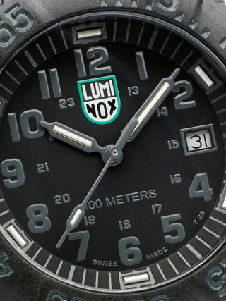 Angle shot of Luminox X2.2072 Black Silicone Unisex Watch on white background