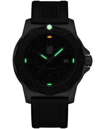 Angle shot of Luminox X2.2145 Black Silicone Unisex Watch on white background