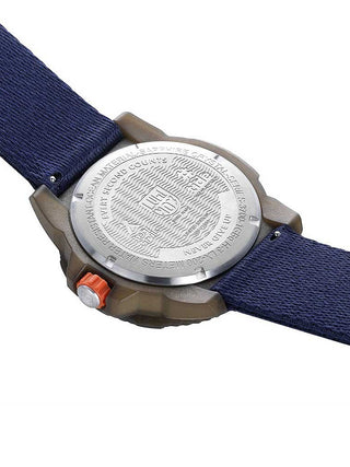 Angle shot of Luminox XB.3703 Blue Textile Unisex Watch on white background