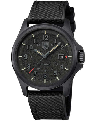 Angle shot of Luminox XL.1961 Black Unisex Watch on white background