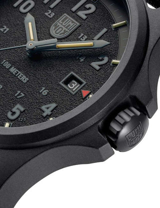 Angle shot of Luminox XL.1961 Black Unisex Watch on white background