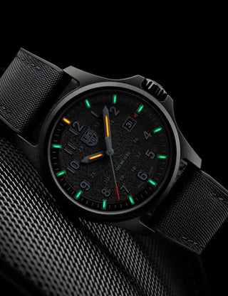 Angle shot of Luminox XL.1961 Black Unisex Watch on white background