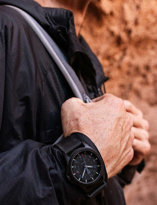 Angle shot of Luminox XL.1961 Black Unisex Watch on white background