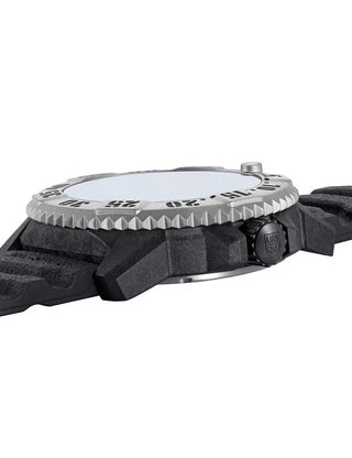 Angle shot of Luminox XL.3351.1.SET Black Unisex Watch on white background