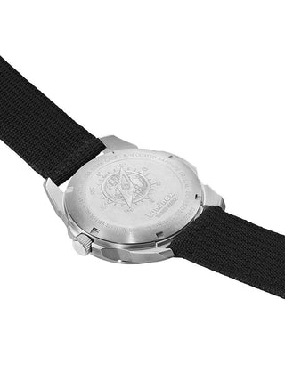 Angle shot of Luminox XL.1761 Black Textile Unisex Watch on white background