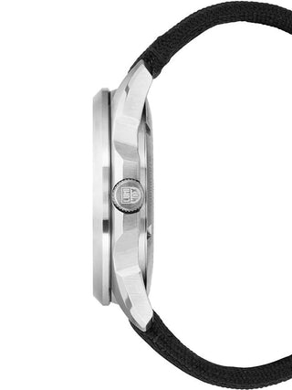 Angle shot of Luminox XL.1761 Black Textile Unisex Watch on white background