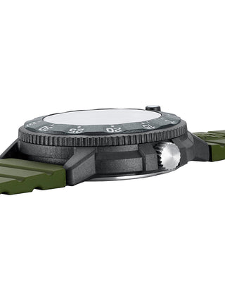 Angle shot of Luminox XS.3013.EVO.S Green Unisex Watch on white background