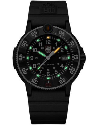 Angle shot of Luminox XS.3001.H.SET Black Unisex Watch on white background