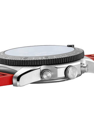 Angle shot of Luminox Chronograph XS.3155.SET Black Dial Unisex Watch on white background