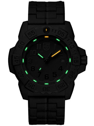 Angle shot of Luminox XS.3502.BO.L Black Unisex Watch on white background