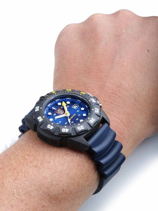 Angle shot of Luminox XS.1553 Blue Unisex Watch on white background