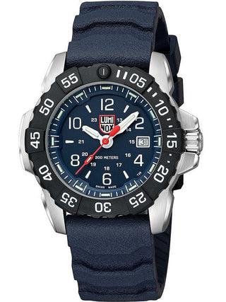 Angle shot of Luminox XS.3253.CB Blue Unisex Watch on white background